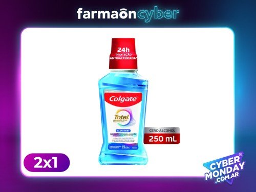 COLGATE - Enjuague bucal Total clean mint 250 ml