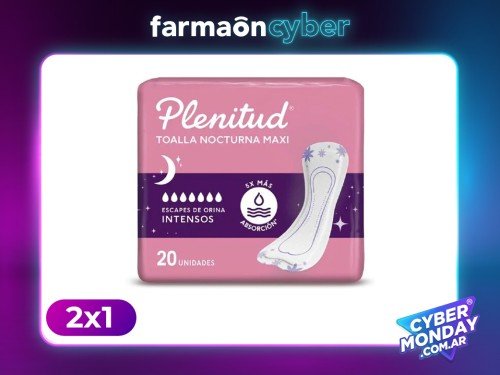 PLENITUD - Toalla nocturna maxi escapes intensos (20 unidades)