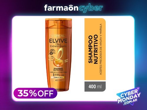 ELVIVE - Shampoo oleo extraordinario nutrición universal 400 ml