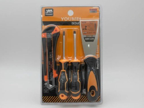 Kit 4 Piezas Espatula Cutter Destornillador Phillips Plano
