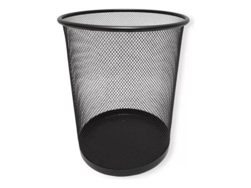 Tacho De Basura Grande Cesto Papelero Metal Oficina Sin Tapa