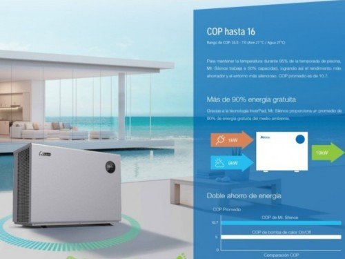 Bomba de calor Nataclor Inverpad - 230V - 80M3 - Mr Silence