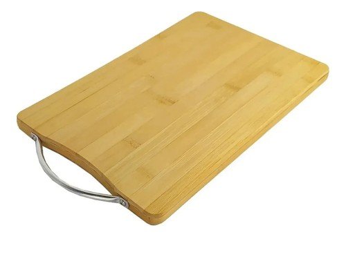 Tabla Madera Bambu Para Picar Cortar Con Agarre 35x50 Cm
