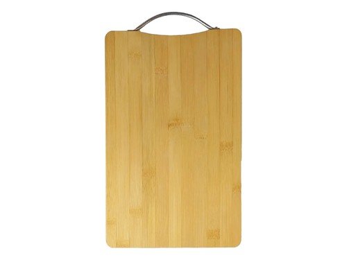 Tabla Madera Bambu Para Picar Cortar Con Agarre 35x50 Cm