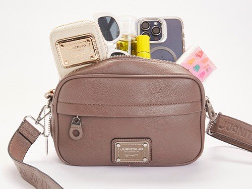 Bandolera visón de mujer 30% OFF +12 cuotas sin interés