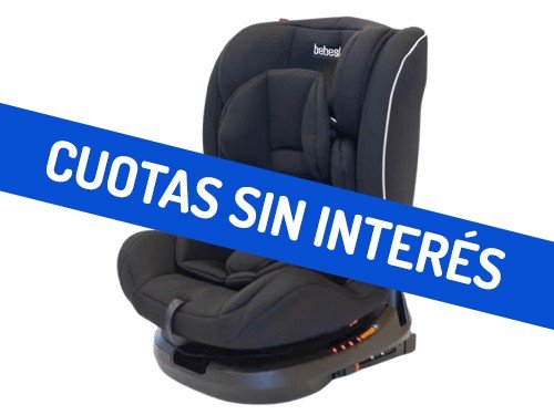 Butaca Bebesit Isofix 360° Grupo 0-1-2-3 Negro
