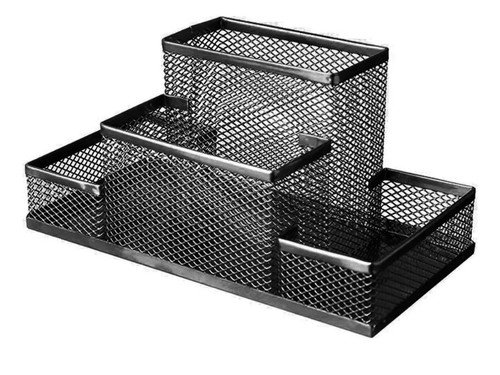 Organizador De Escritorio Lapicero Set 4 Divisiones Metal
