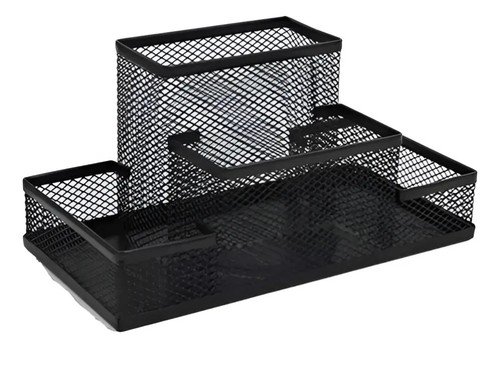 Organizador De Escritorio Lapicero Set 4 Divisiones Metal