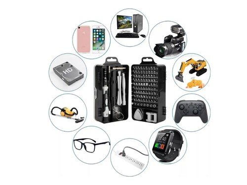 Kit Herramientas De Precision Puntas Destornillador 115 En 1