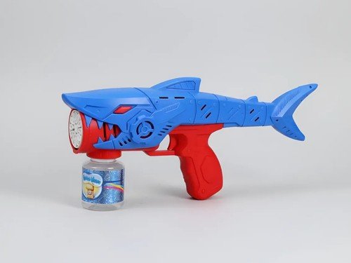 Burbujero Automatico Pistola De Burbujas Tiburon Luz A Pila