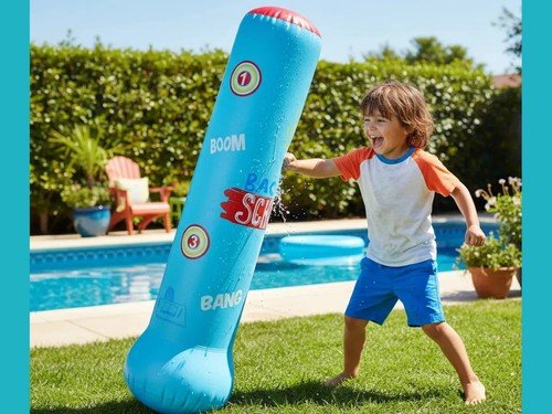 Punching Ball Inflable Juego Infantil Involcable Boxeo