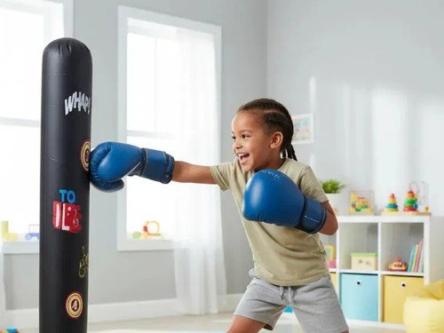 Punching Ball Inflable Juego Infantil Involcable Boxeo