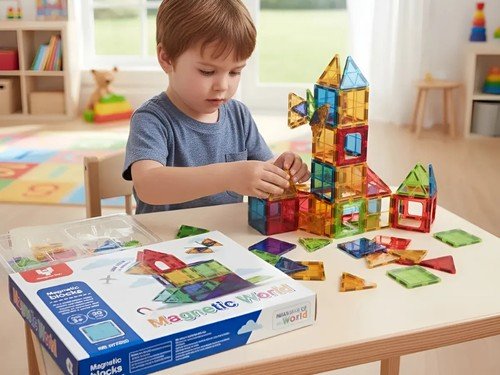 Bloques Magneticos Juego Para Armar 30 Piezas Construccion