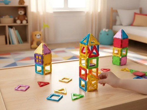 Bloques Magneticos Juego Para Armar 30 Piezas Construccion