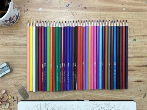 Set Lapices De Colores Surtido Tubo X 36 Lapiz Largo Escolar