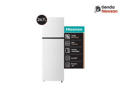 Heladera Hisense 267L No Frost Inverter Blanca