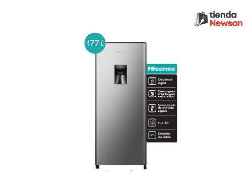 Heladera Single Door Hisense Dispenser 177L Silver