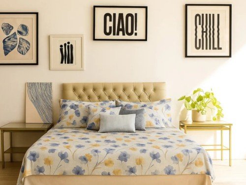 Sabanas 100% Algodón 2 1/2 Plaza Cacharel Premium Super Soft