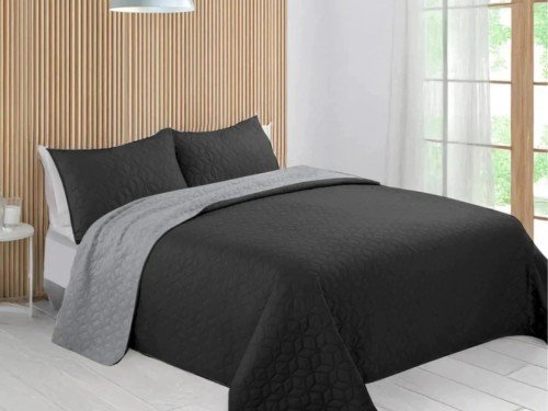 Cover Cubrecama Queen 2 1/2 Plazas Verano Bicolor Reversible