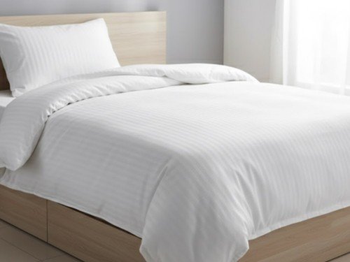 COVER DOBBY TWIN 600 HILOS ESTILO HOTELERO PREMIUM