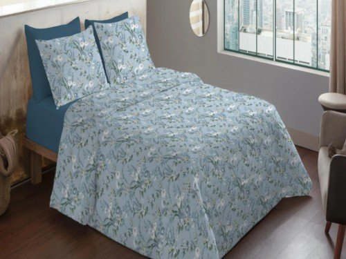 Juego Sábanas 2 1/2 Plazas Hotelera 600 Hilos Cotton Touch