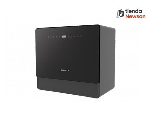 Lavavajillas Sobre Mesada Philco Set de 5 Cubiertos Negro