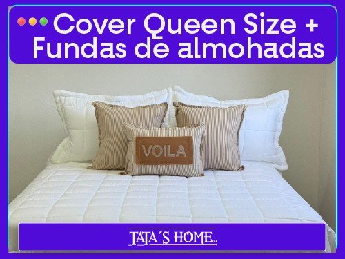 Cover Cuadros Queen Size. Incluye 2 fundas 70x50