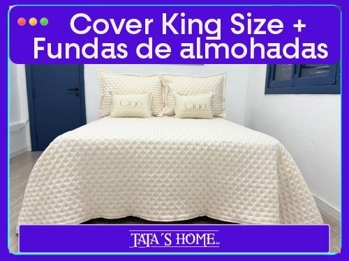 Cover King Size con 2 fundas 90x50