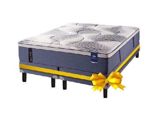 COLCHÓN + SOMMIER SERTA NEW YORK RESORTES TEJIDO DE PUNTO 160x200