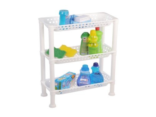 ESTANTERIA PLASTICO MULTIUSO BLANCA