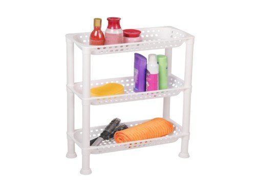 ESTANTERIA PLASTICO MULTIUSO BLANCA