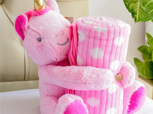 Frazada Manta Flannel Con Peluche Para Bebe Cuna Funcional