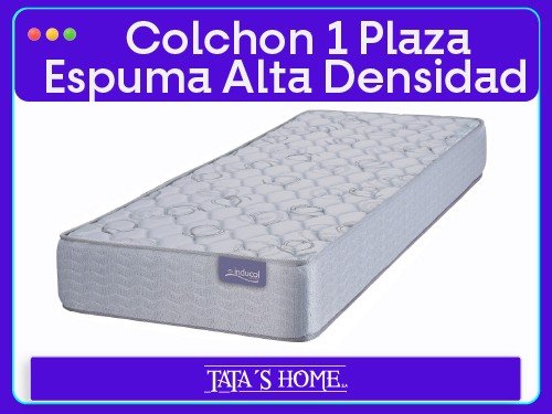 Colchon Espuma de Alta Densidad Inducol 1 Plaza 80x190