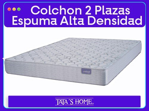 Colchon Espuma de Alta Densidad 2 Plazas Inducol 140x190
