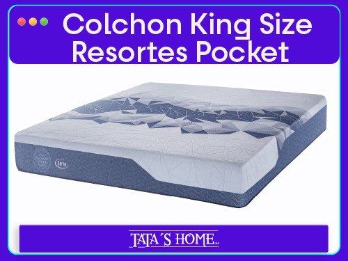 COLCHÓN KING RESORTES POCKET 180x200x28 SERTA LUISIANA
