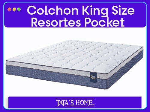COLCHÓN KING SIZE RESORTES POCKET SERTA FLORIDA 200X200X24