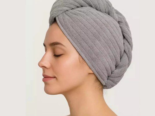 Toalla De Pelo Turbante Cofia Gorro Secado Rapido Microfibra