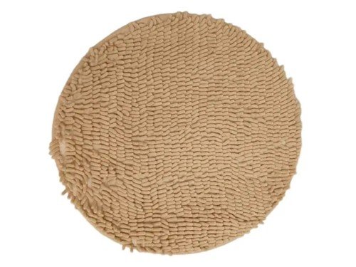 Alfombra Shaggy Redonda Baño Antideslizante Pelo Largo Suave