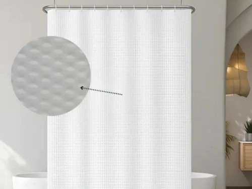 Cortina De Baño Tela Nido Teflonada Impermeable 1.8m