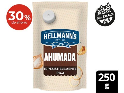Mayonesa Sabor Ahumado Hellmans 250 Gr.