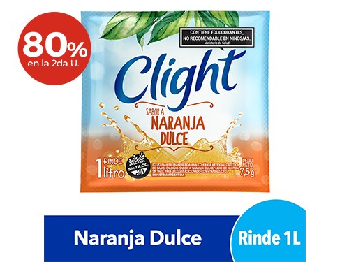 Jugo En Polvo Clight Naranja Dulce 7,5 Gr.