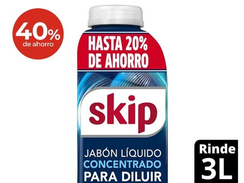Jabon Liquido Para Diluir Skip Bio Enzimas 500 Ml.