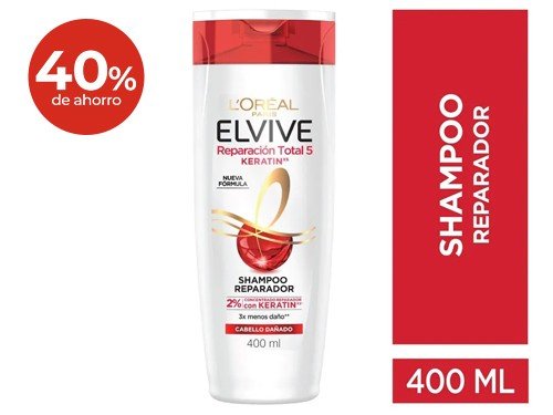 Shampoo Elvive RT5 Keratin 400 Ml.