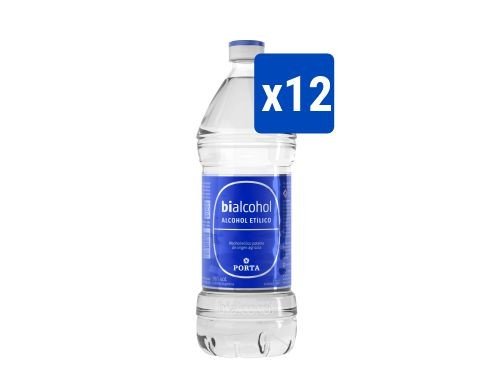 12 unid. alcohol al 96% 1000ml