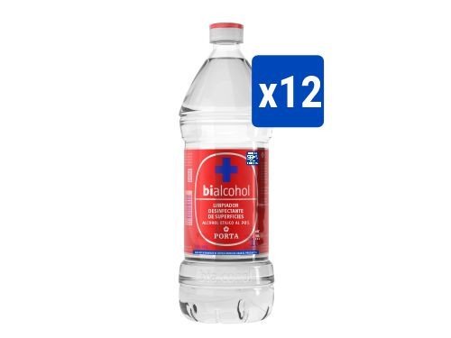 12 unid. Alcohol al 70% 1000ml
