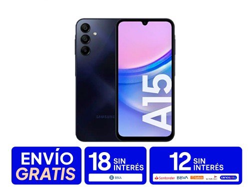 Celular Galaxy A15 Blue Black Samsung