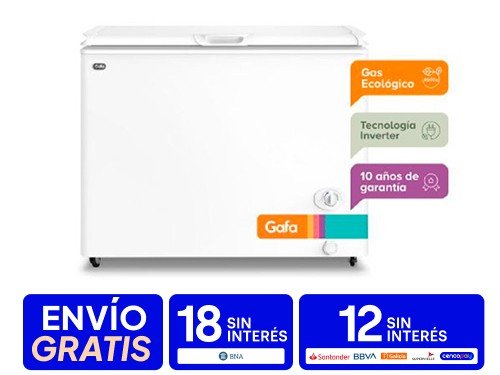 Freezer Inverter Blanco 280 Lts Fghi300b-l Gafa