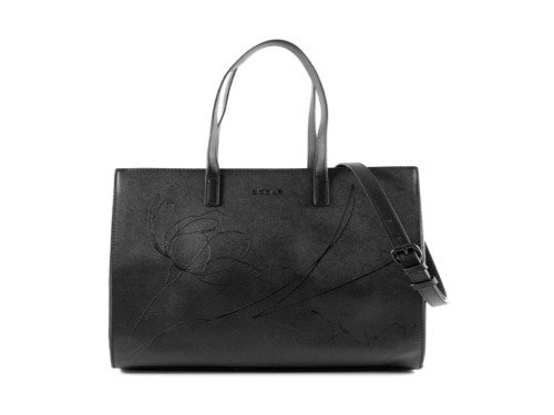 Cartera Tote Blaque Flowers Negro