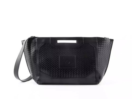 CARTERA Blaqué PANAMA TRENZADO NEGRO