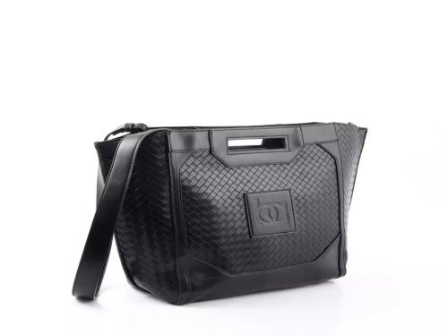 CARTERA Blaqué PANAMA TRENZADO NEGRO